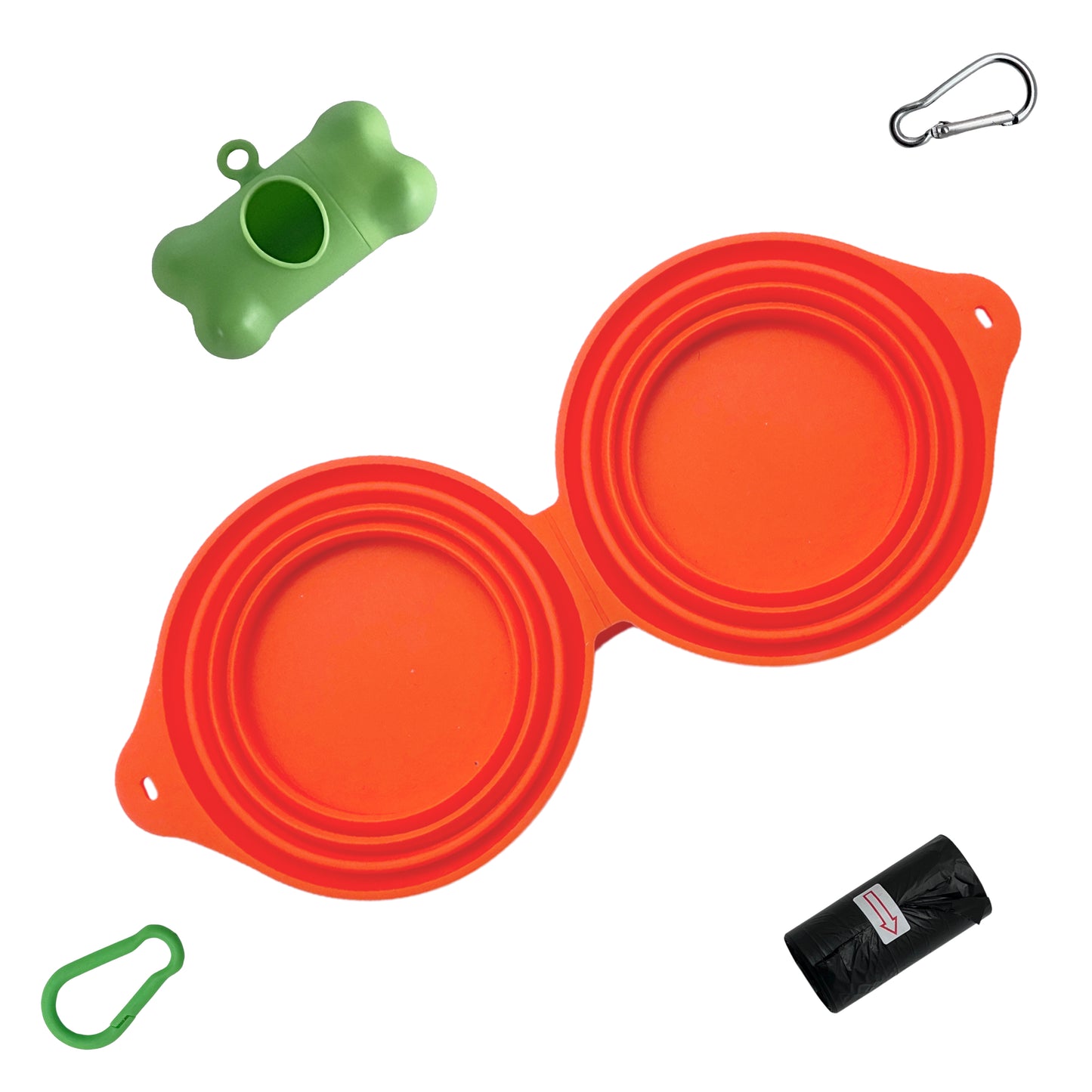 Zip-Up Collapsible Pet Bowl