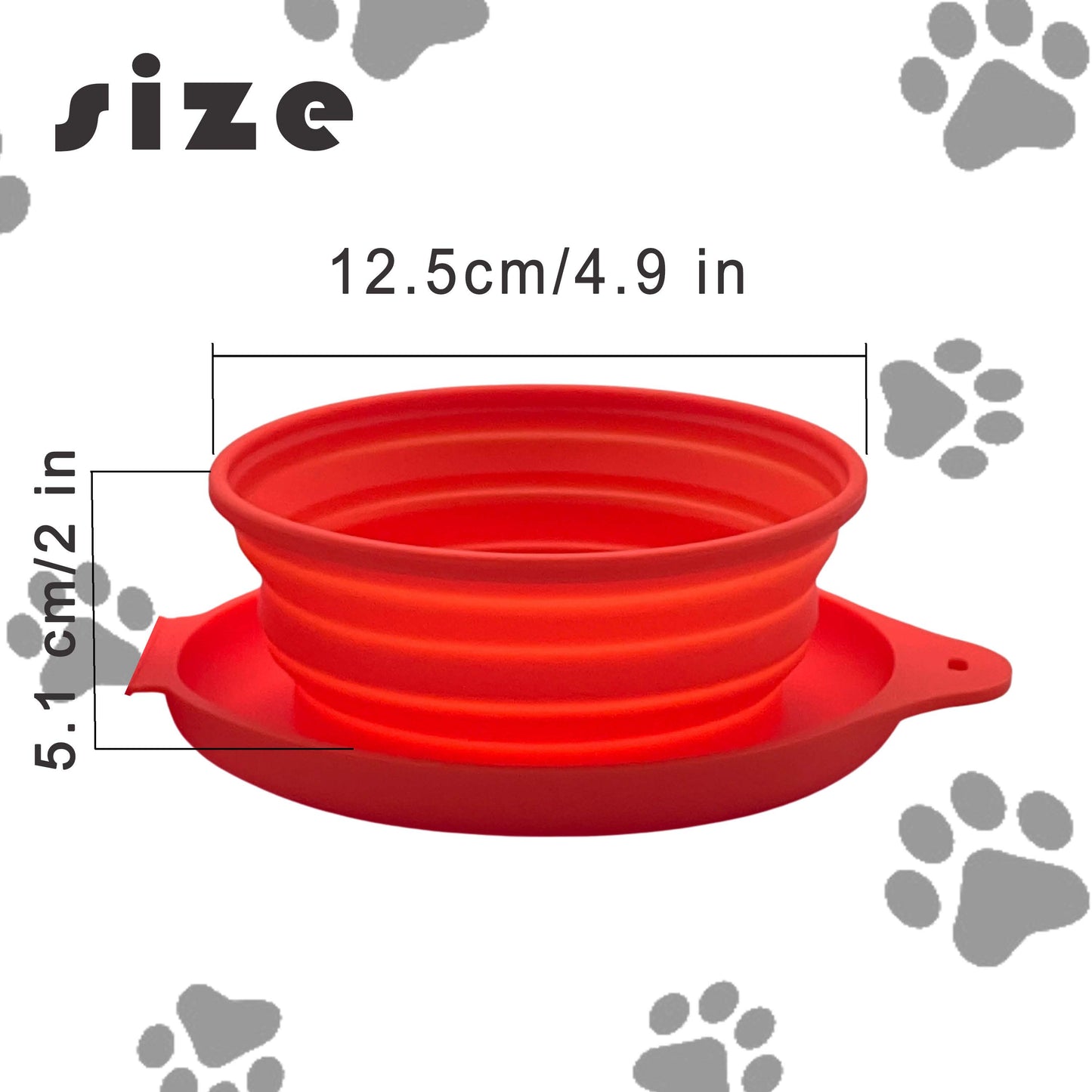 Zip-Up Collapsible Pet Bowl