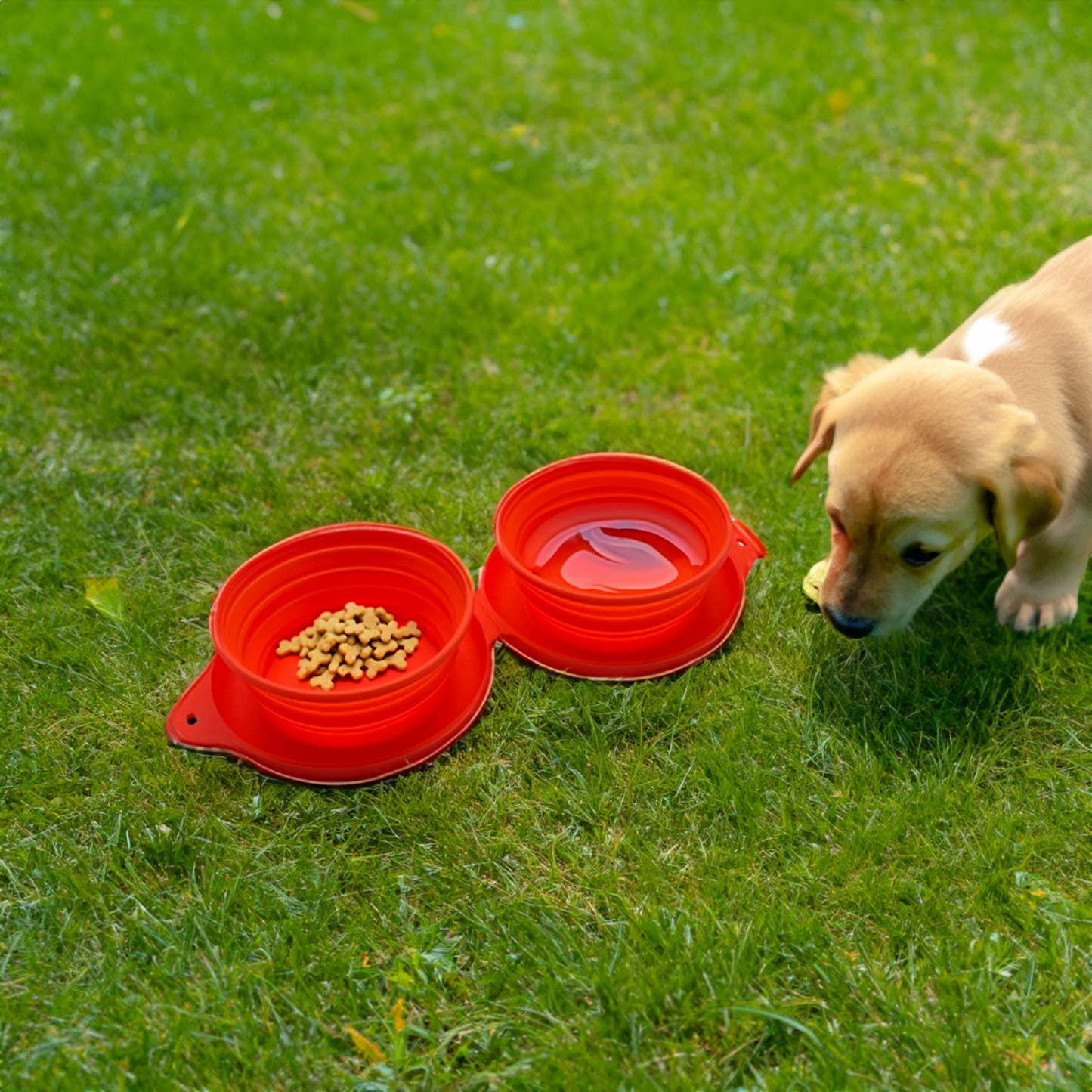 Zip-Up Collapsible Pet Bowl