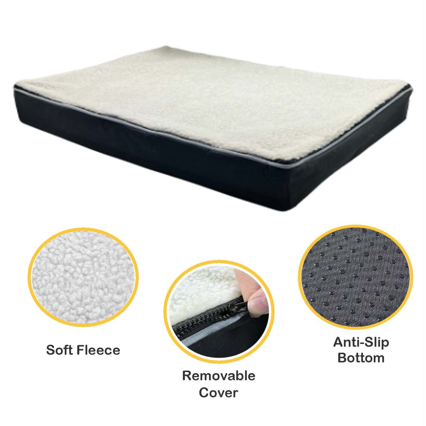 Charcoal Infused Memory Foam Pet Bed